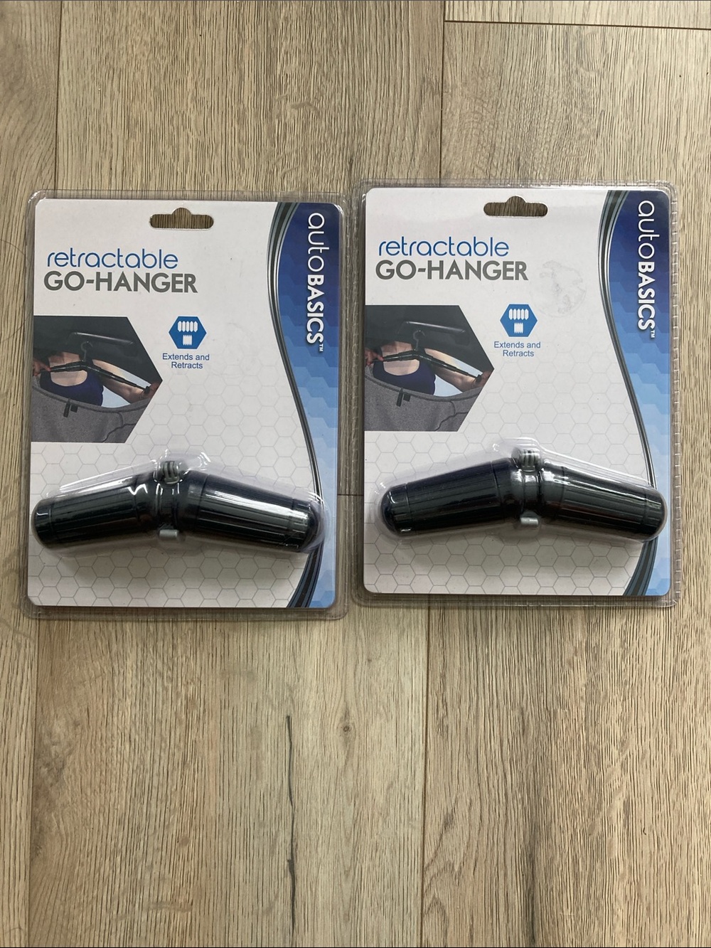AutoBasics Retractable Go-Hanger - Black (Set of 2)